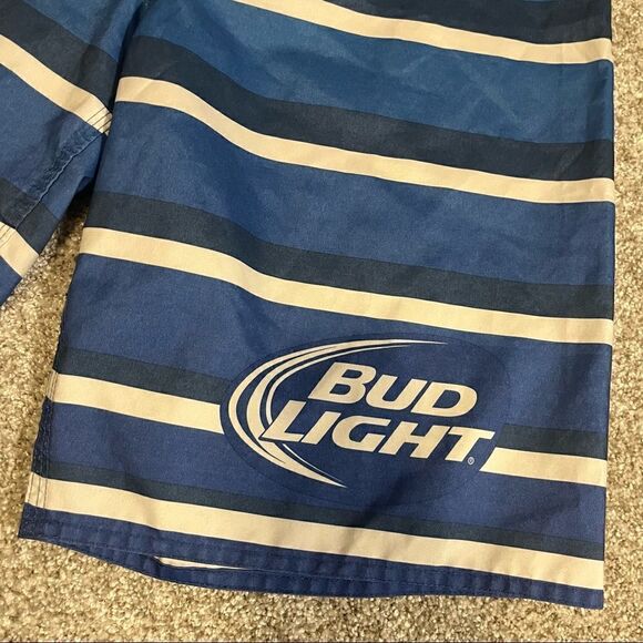 Bud Light Beer Board Shorts Official Anheuser Busch Swim Trunks - Picture 3 of 6